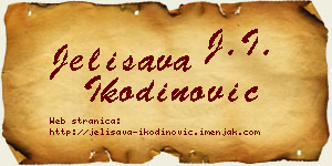 Jelisava Ikodinović vizit kartica